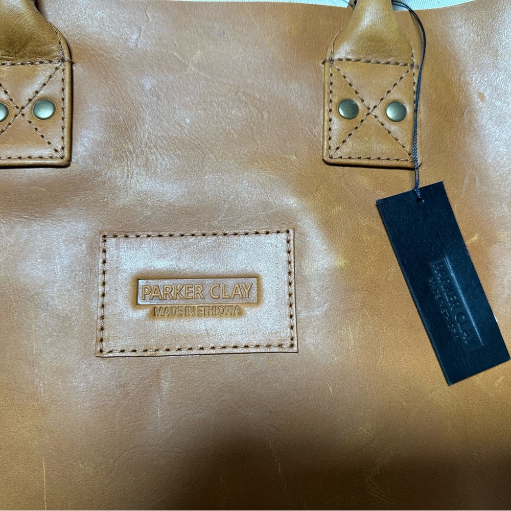 Parker Clay- Merkato Signature Tote-SOLD OUT- Rusty Brown—orig $248 - Picture 2 of 11